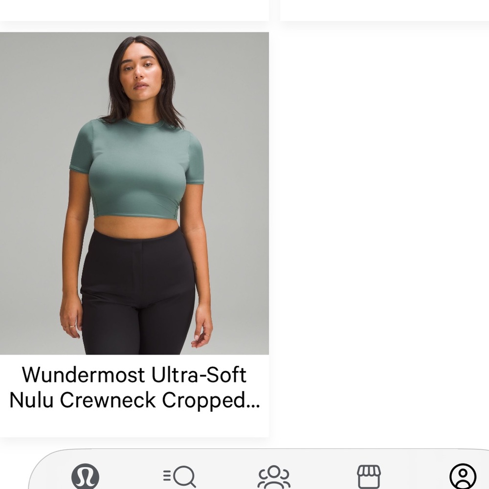 Lululemon Cropped Tee